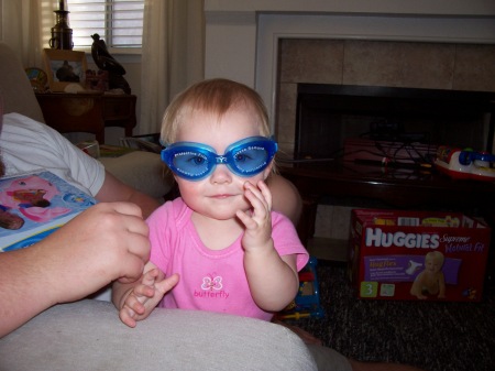 Getting ready to swim