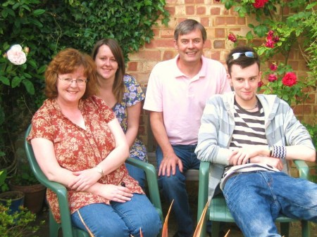 With wife (Jackie), and children (Sarah and Mark), June 2007