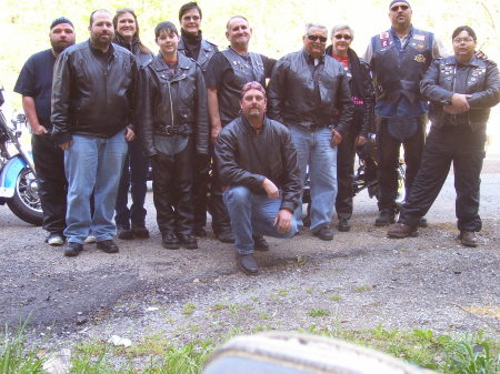 Me and our group that rode to Cherokee NC.