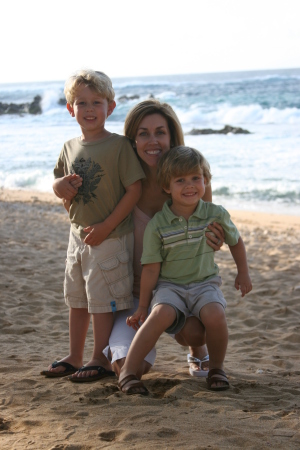 Mom and The Boys in Maui - March 2007