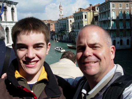 Mike jr and me in Venice