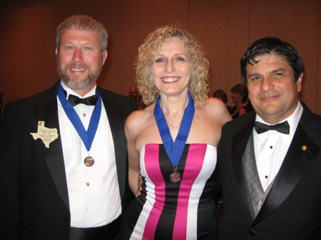 District 56 Governor,Cynthia and two Lt. Governors - Toastmasters