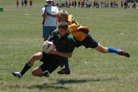 My Son Playing on NC AllStar Rugby team