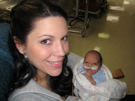 Mommy and Brody in hospital