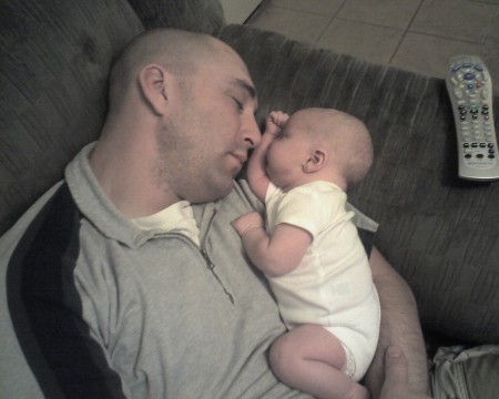 My son Gil and first grandson Connor