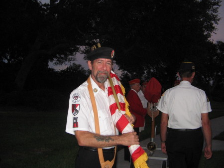 Me at candlelight vigil for Pow & Mia's