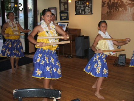 My 2 girls dancing Hula in Colorado