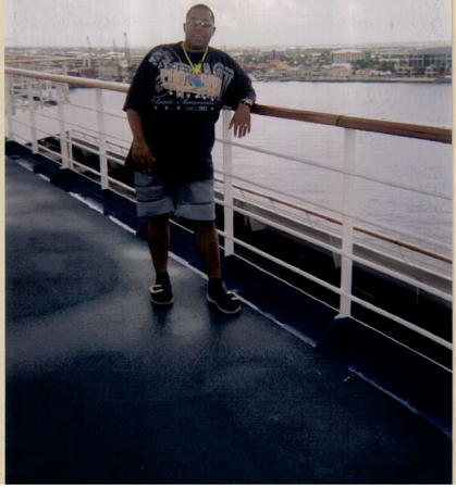 Nat on the cruise deck