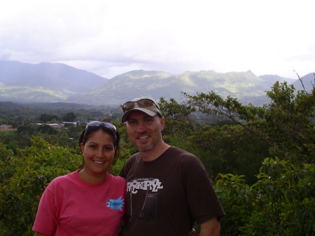 My Wife and I in Honduras