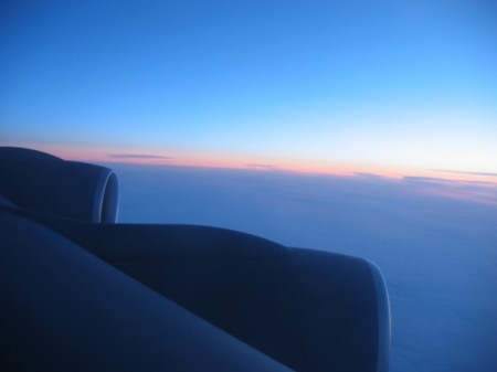 Sunset at 36,000 ft.