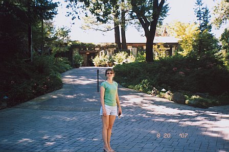 Holly at Chateau Montelena Winery in Napa, CA