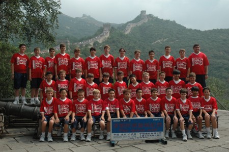 All American Boy's Chorus on Great Wall