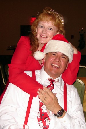 My husband, Ray, and me at 2007 Christmas Party, Williamsburg, Virginia