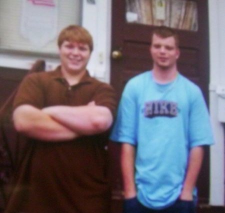 My son Andrew, on the left, with Buddy Brandon 06