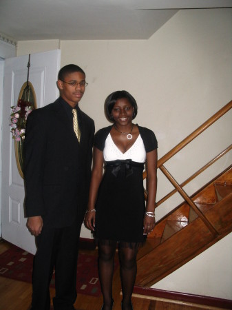 Mike and his date for the Freshman Dance