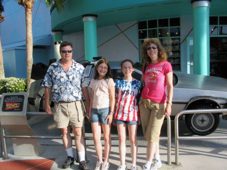 The Family with the "Back to the Future" DeLorean