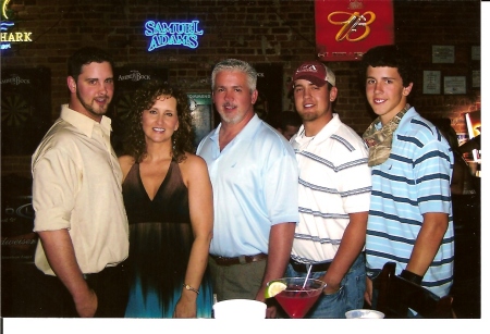 Me, Shelly & our 3 sons, (Blake, Josh & Trey)