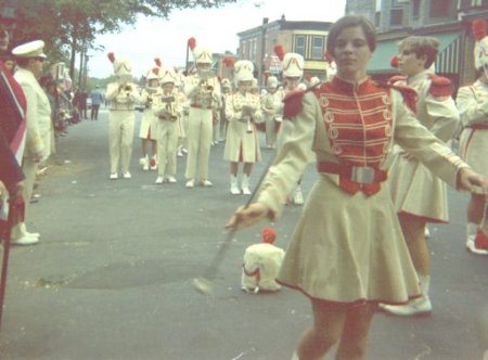 S.J.H.S. marching band Pulasky Day Parade 1968