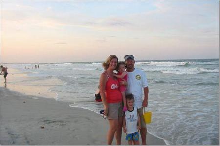 family at the beach, sept 2007