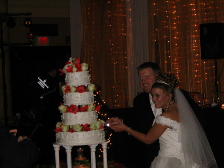 The wedding cake was so awesome!