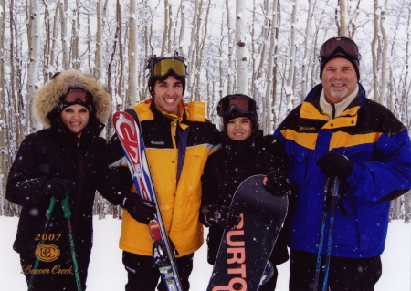 My family at Beaver Creek, Colo.