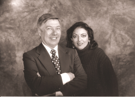 Albert with his business and design partner, Sherry Stein