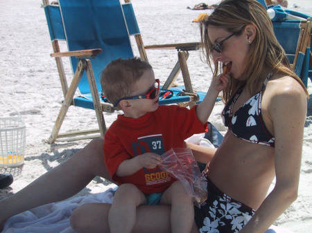 Clearwater Beach with Devon 2002