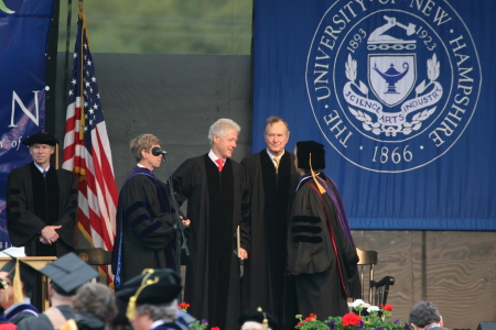 President George Bush and President Bill Clinton.