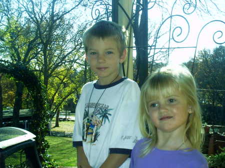 My grand kids, Trinity and Kurtis