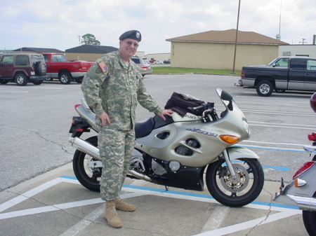 Me and my bike before going to Iraq in 2003