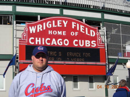 Me at Wrigley Field in Chicago