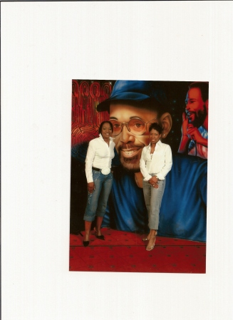 myself and niece chillin with Frankie Beverly