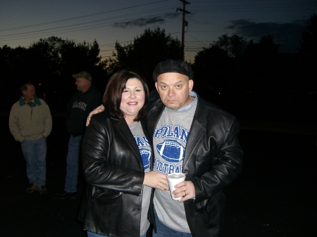 Sherri & I  Poland football game 2006 ( 30th Reunion Trip)