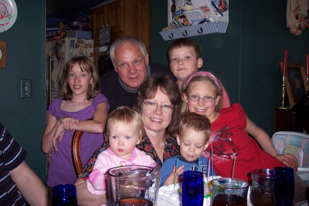 Mom and Dad with the Grandkids