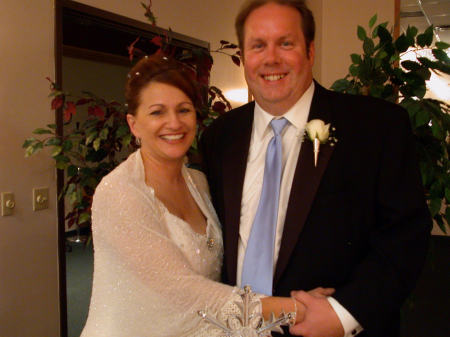 Me and my husband Bob at our wedding 1/22/04