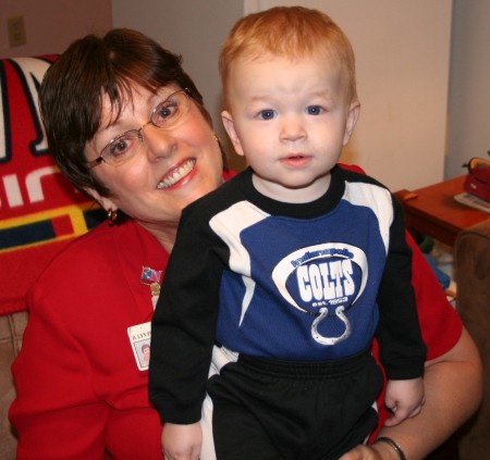 My wife and youngest grandson