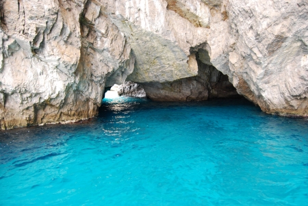 The white grotto, Isle of Capri
