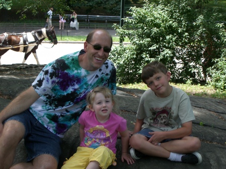 Hubby & Kids in Central Park