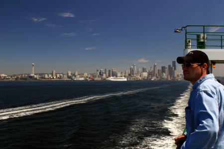 ferry out of seattle for a mnt climbing trip