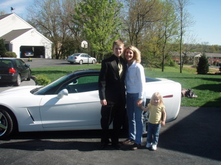 Kendra with stepson Josh and daughter Courtney