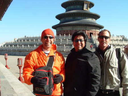 China with friends Mario, Ray and Me.   (2006)