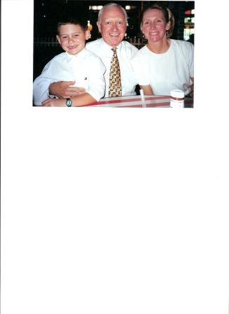 Grandson Russell, Bill, Daughter Cathie 2000