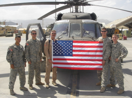 American Flag flown in Afghanistan