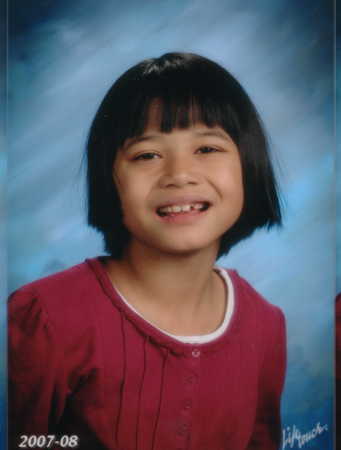 jJasmine's 4th grade school picture, 2007-2008