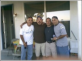 Me & the bros...David & Betty's crib.