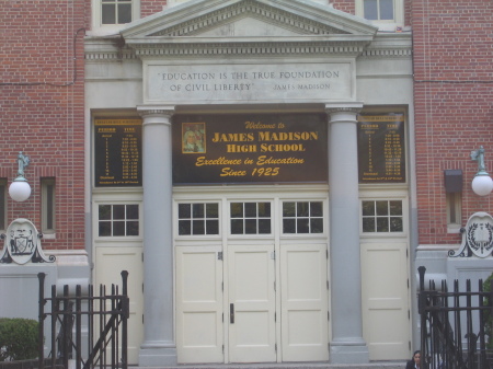 The Entrance to James Madison H.S.!