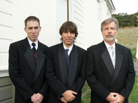 The Sowers Men in formal attire . . .