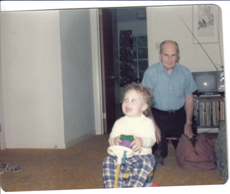 Wayne and grandfather-1974
