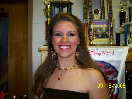 My daughter Sydney after being chosen runner-up in area beauty pageant
