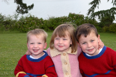 My kids (Brendan (3), Mary Cate (4), Matthew (6))